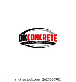 Illustration vector graphic of a concrete mixer truck logo design template