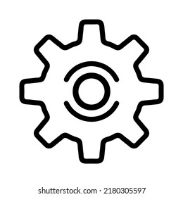 Ilustración Vector Gráfico de la configuración, el engranaje, el icono de configuración