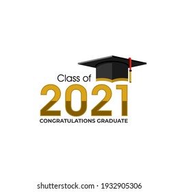 Illustration vector graphic of congratulations graduation concept logo design template