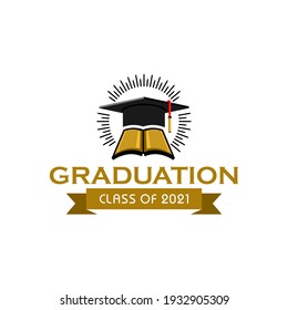 Illustration vector graphic of congratulations graduation concept logo design template
