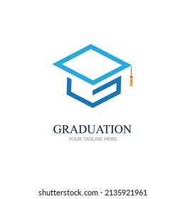 Illustration vector graphic of congratulations graduation logo design template