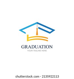 Illustration vector graphic of congratulations graduation logo design template