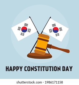 Gráfico vectorial de ilustración día de constitución