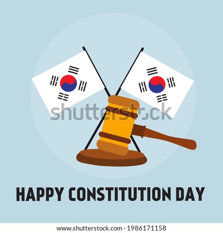 Illustration vector graphic of constitution day