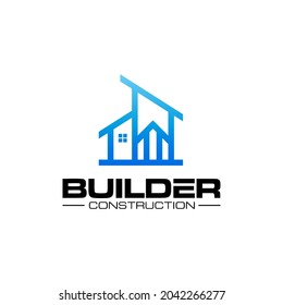 Illustration vector graphic of construction and building concept logo design template