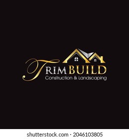 Ilustración vectorial gráfico de la construcción y diseño del logo de concepto de construcción plantilla