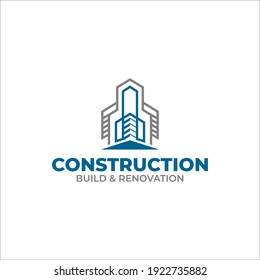 Illustration vector graphic of Construction, home repair, and Building Concept Logo Design template