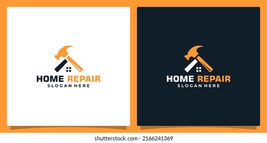Ilustración vectorial gráfica de Construcción, reparación de casas y plantilla de diseño de logotipos de concepto de construcción de viviendas.