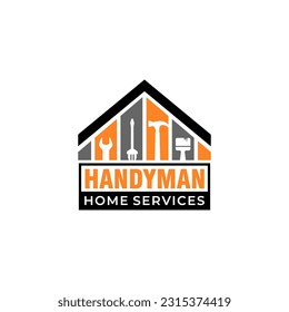 Illustration vector graphic of construction, home repair, and Building renovation concept logo design template	
