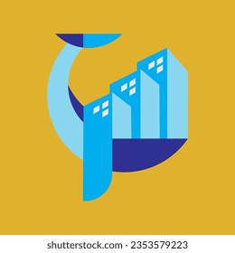 Illustration vector graphic of Construction, home repair, and Building Concept Logo Design template