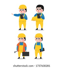 Ilustración Gráfico vectorial de la construcción paquete de hombre