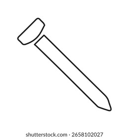 Illustration vector graphic of Construction nail line icon