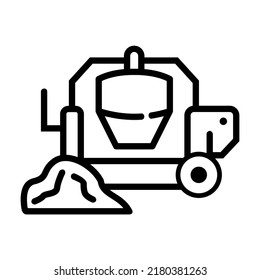 Ilustración Vector Gráfico de arenas de construcción, equipo, icono de trabajo