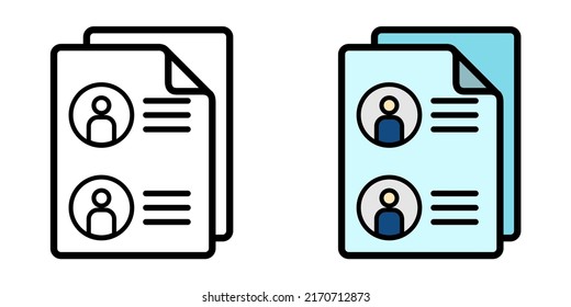 Illustration Vector Graphic of Contract, document, files Icon