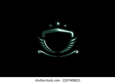 Illustration vector graphic of cool luxury detail emblem or badge. Good for logo.