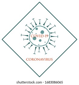 Illustration vector graphic of corona virus