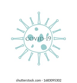 Illustration vector graphic of corona virus. background transparent