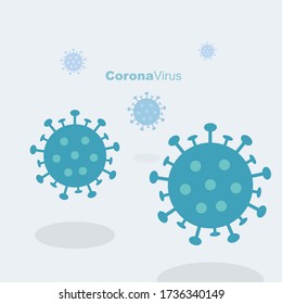 illustration Vector graphic of corona virus