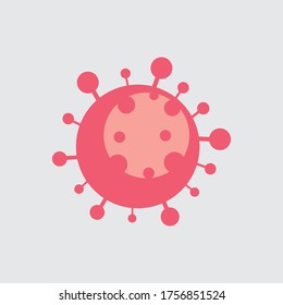 illustration vector graphic of corona virus. good for health products, appeal to the community, etc.