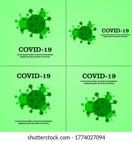 Ilustración vectorial gráfico del icono del coronavirus. concepto de plantilla. Perfecto para fondo, afiche, banner, Medicina, icono, signo, símbolo, web, etc.