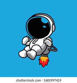 illustration vector graphic of cosmonaut