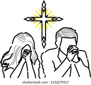 illustration vector graphic of couple romantic praying line art
perfect for simple design,valentine gift cover for your girlfriend or boyfriend, romantic gift cover,and kind of romantic praying design