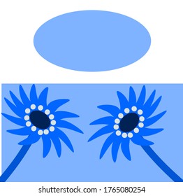 gráfico vectorial de ilustración de la plantilla de diseño de portada con fondo de flor