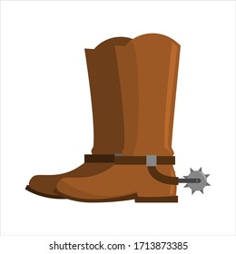 illustration vector graphic of cowboy boots icon