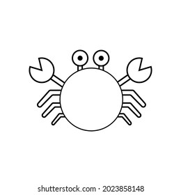 illustration vector graphic of crab icon
