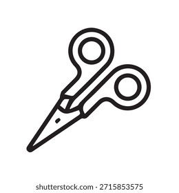 Illustration vector graphic of Crafting Scissors Outline