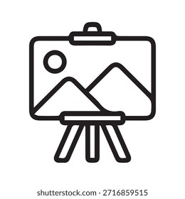 Illustration vector graphic of Creative Art Studio Setup