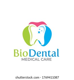 Gráfico vectorial de ilustración de creativo dentista, diseño del logotipo de la empresa de clínicas dentales