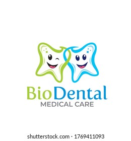 Gráfico vectorial de ilustración de creativo dentista, diseño del logotipo de la empresa de clínicas dentales