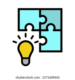 Illustration Vector Graphic of Creative, jigsaws, pieces Icon