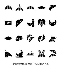 Ilustración Gráfico vectorial del icono de Croissant