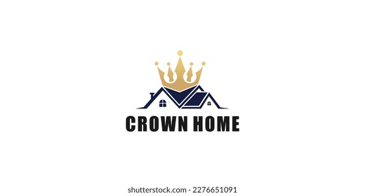 illustration vector graphic of crown home