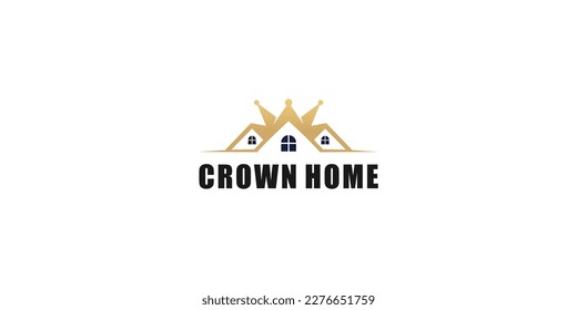 illustration vector graphic of crown home