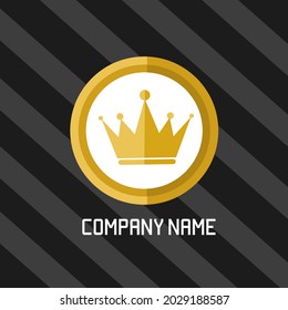 illustration vector graphic of crown symbol suitable for comapny,corporate logo,template,etc.