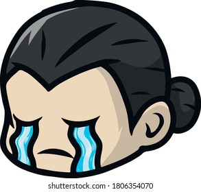 Illustration Vector Graphic  Of Cry Emotes. Perfect For Twitch, Game Streamer, Etc