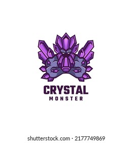 Gráfica vectorial de la ilustración de Crystal Monster, bueno para el diseño del logo