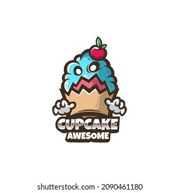 Illustration, Vektorgrafik von Tasse Kuchen, gut für Logo-Design und Geschäftswelt