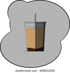 Illustration vector graphic of a cup of coffee