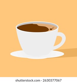 Illustration vector graphic a cup of coffee.