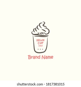 Illustration vector graphic of Cup drink logo. Design inspiration. Fit to your restaurant, cafe or your business