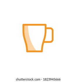 Ilustración Vector gráfico del icono de la taza. Se puede tomar algo, café, expreso, té, etc.