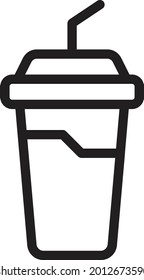 the illustration of vector graphic of cup icon. Suitable for food, cafe or restaurant.