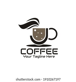 illustration vector graphic of a cup of warm brown coffee, perfect for cafe, resto, restaurant, bar, etc.

