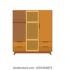 Illustration vector graphic of cupboard. Good for interior design