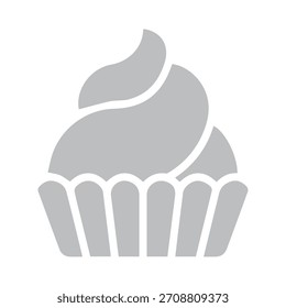 Ilustración Vector gráfico de Cupcake Icon Design