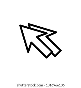 Ilustración Gráfico vectorial del icono del cursor